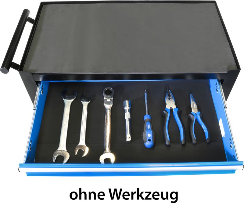 Güde Werkstattwagen Werkzeugwagen 4 Schubladen blau