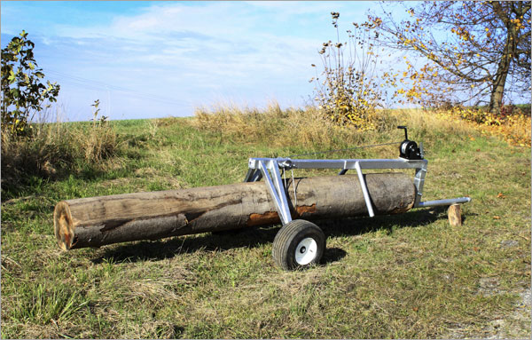 DEMA Holzrückeanhänger / Stammholzwagen mit 2 Räder | 700 kg