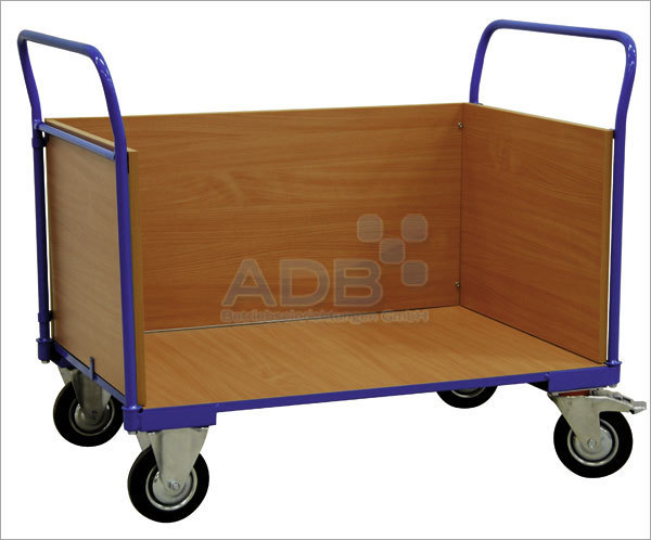 ADB Transportwagen mit 3 Holzwänden