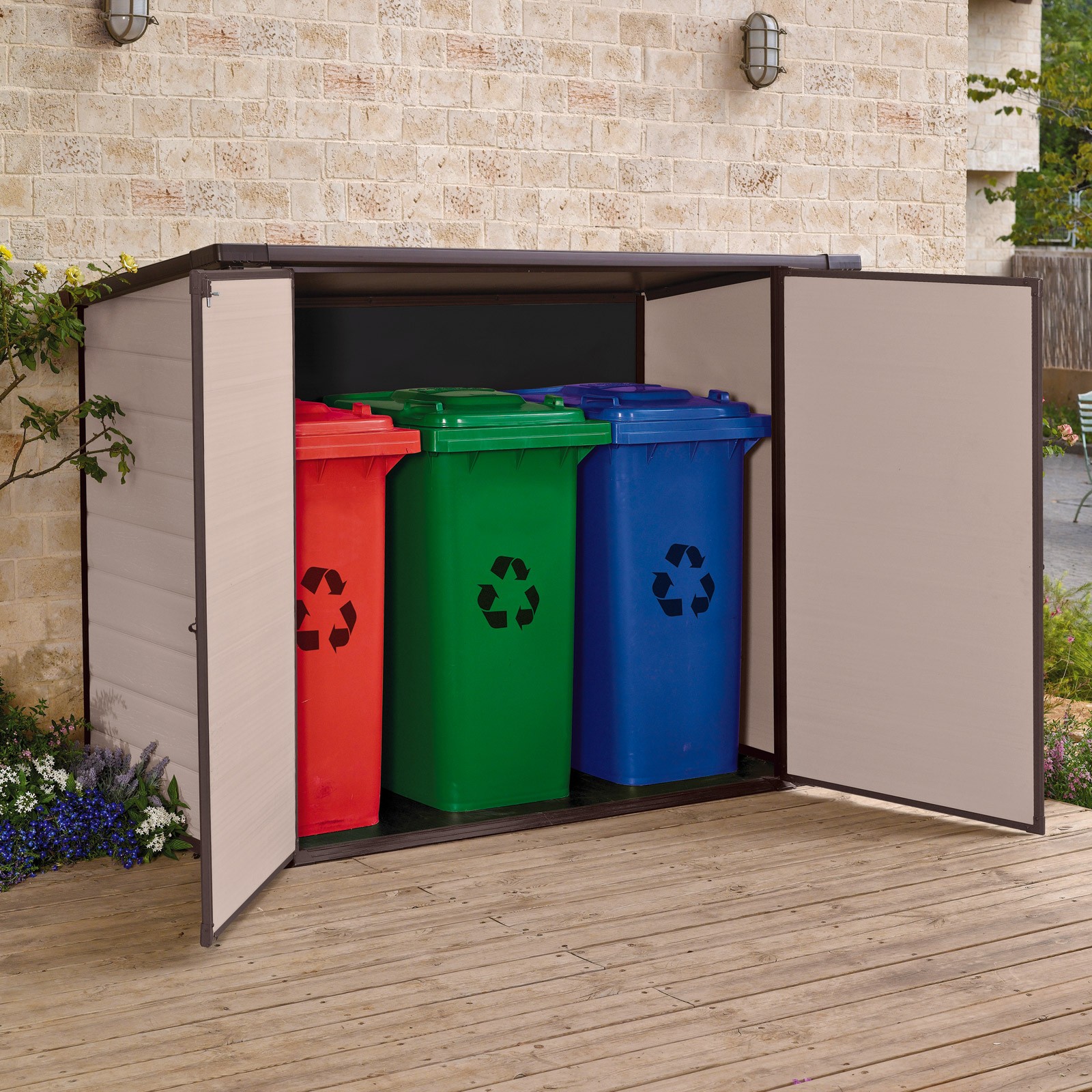 Universalbox für Fahrräder / Mülltonnen