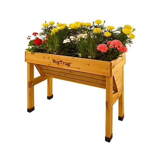 VegTrug Hochbeet / Blumenkasten Holz 100x46x80